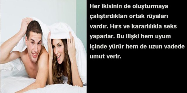 Astrolojik cinsel çekim raporunuz!