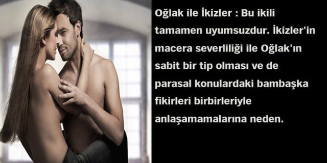 Astrolojik cinsel çekim raporunuz!