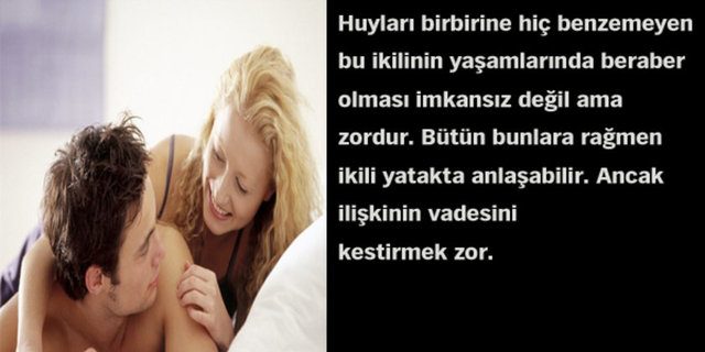 Astrolojik cinsel çekim raporunuz!