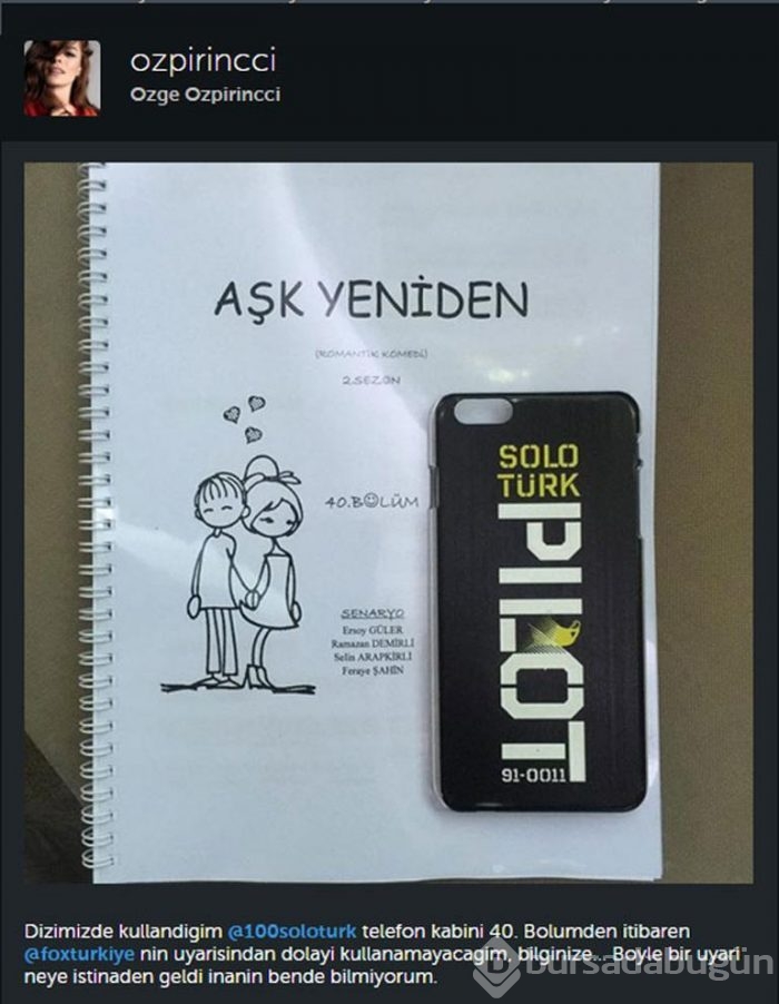 Özge Özpirinçci'ye 'Solo Türk' uyarısı