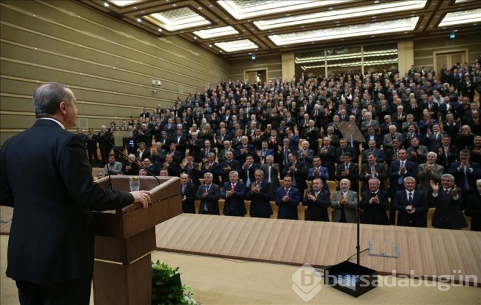Cumhurbaşkanı Erdoğan muhtarlara hitap etti