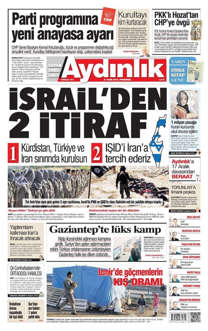Günün gazete manşetleri - 21 Ocak 2016