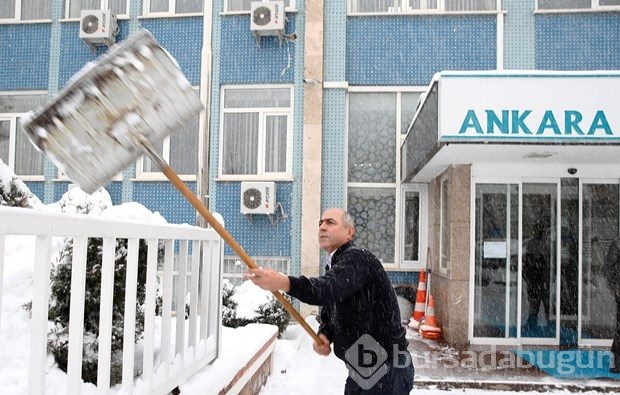 Ankara'dan kar manzaraları