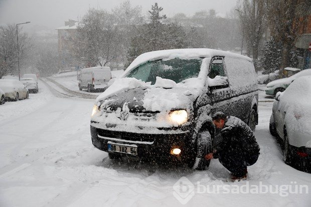 Ankara'dan kar manzaraları