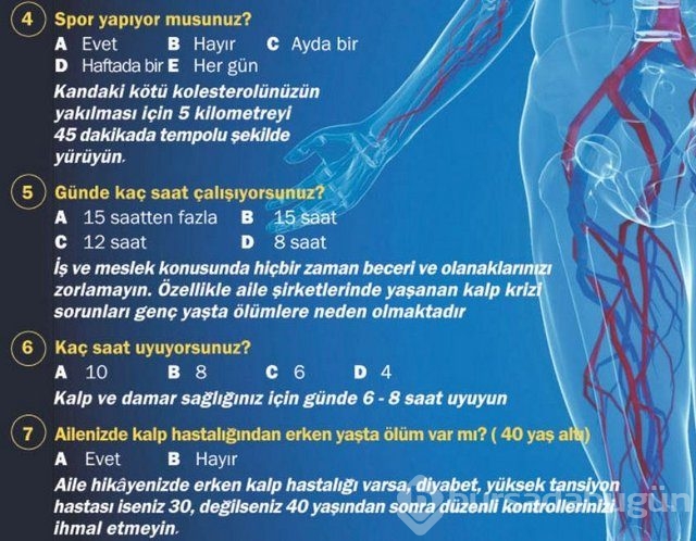 Kalp krizi riskinizi test edin!
