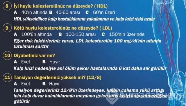 Kalp krizi riskinizi test edin!
