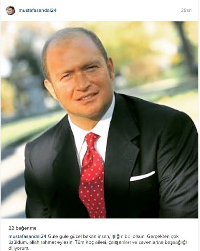 Sosyal medyada Mustafa Koç'un ölümü	

