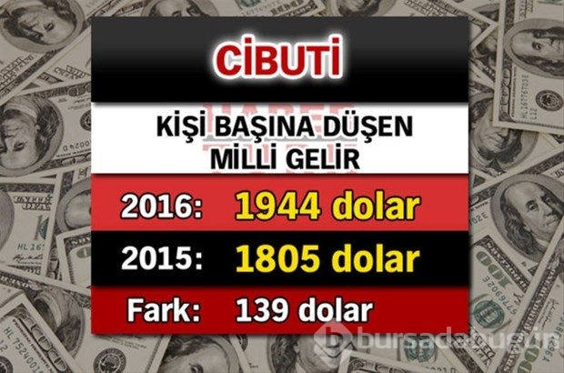 Ülkelerin kişi başına düşen yıllık gelirleri

