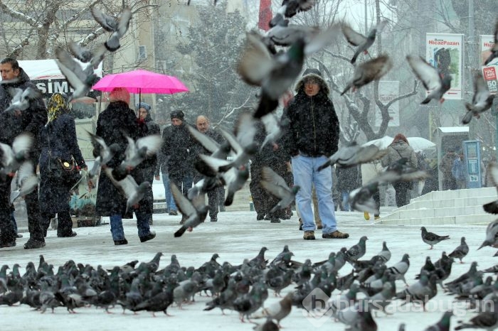 Bursa yeniden beyaza büründü