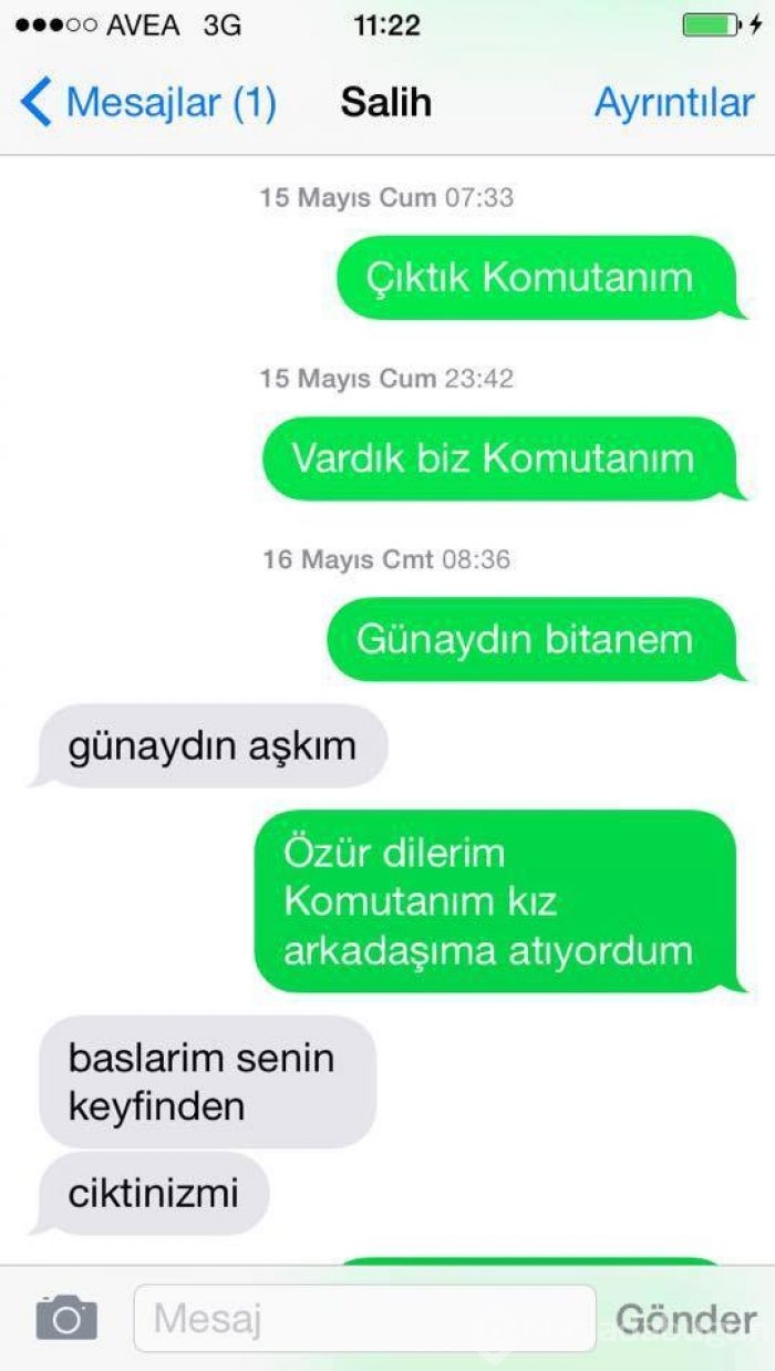 Mesaj atarken iki kez düşünün!
