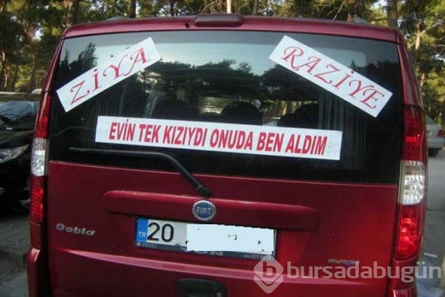 Türklere özgü araba arkası yazıları!