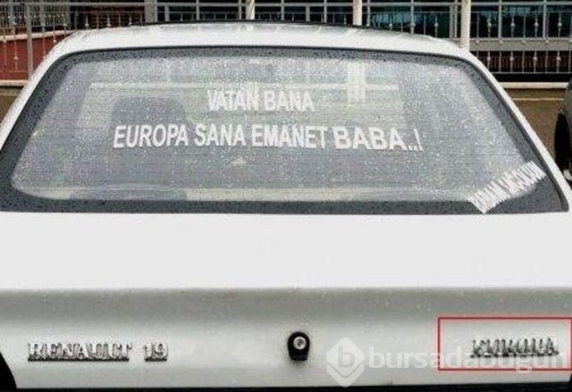 Türklere özgü araba arkası yazıları!