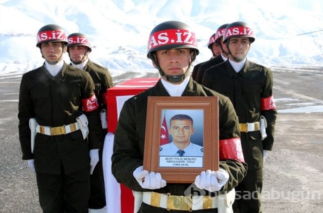 Şehit polis Abdulkadir Oğuz'a son veda