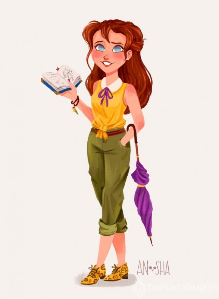 Disney Prensesleri günümüzde yaşasalardı nasıl görünürlerdi?
