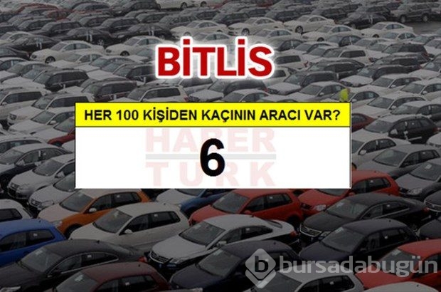 Kişi başına ne kadar araç düşüyor?
