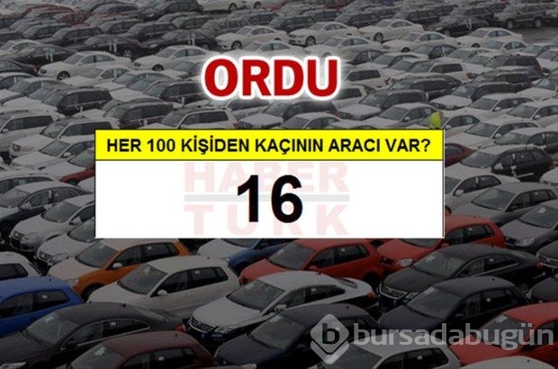 Kişi başına ne kadar araç düşüyor?
