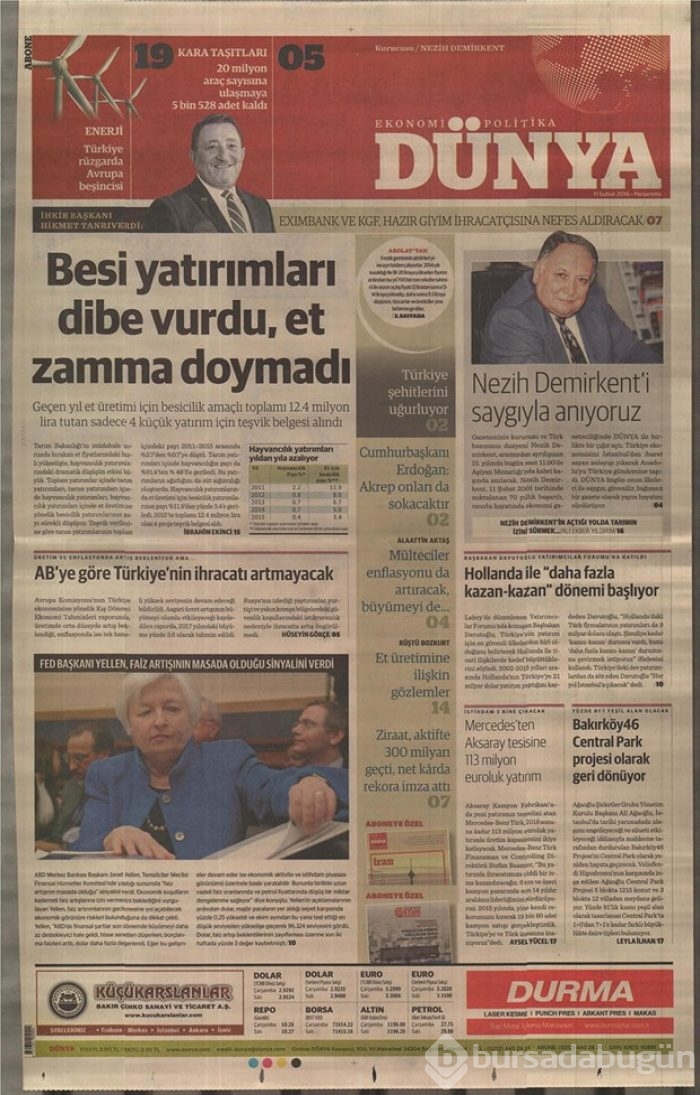 Günün gazete manşetleri - 11 Şubat 2016
