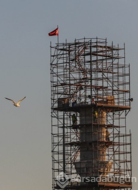 400 yaşındaki minare yeniden örülüyor
