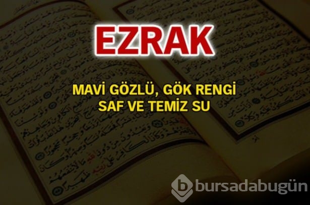 Kuran-ı Kerim'de geçen isimler ve anlamları