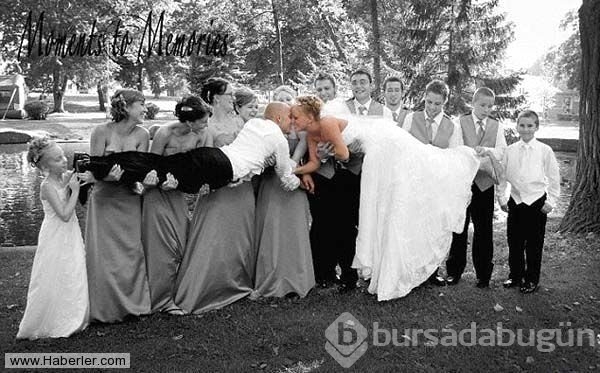 En sıradışı düğün fotoğrafları