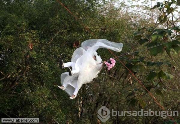 En sıradışı düğün fotoğrafları
