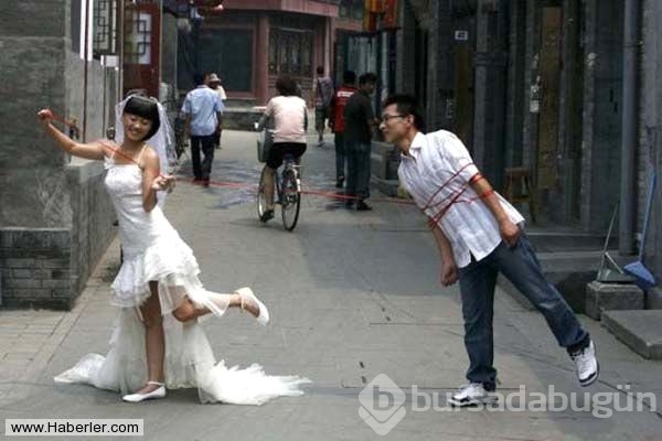 En sıradışı düğün fotoğrafları