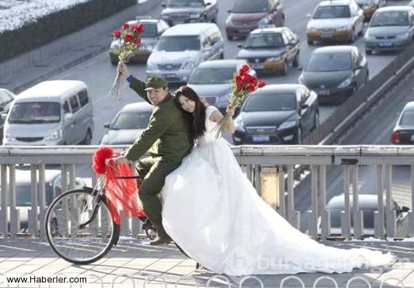 En sıradışı düğün fotoğrafları