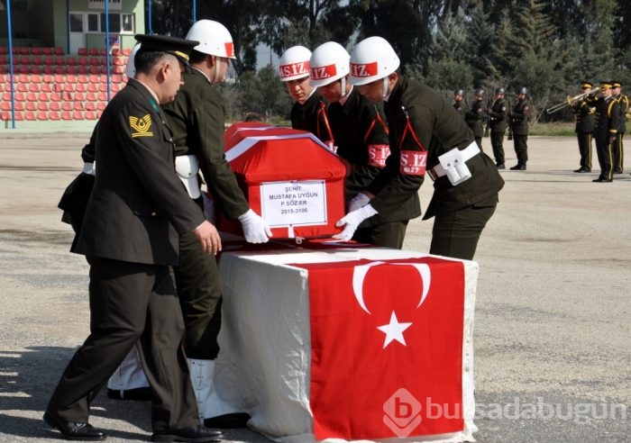 Şehit Mustafa Uyğun'a veda