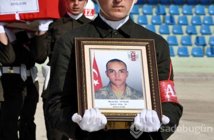 Şehit Mustafa Uyğun'a veda