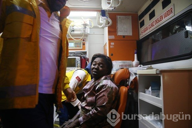 Afrikalıların kaldığı binada yangın