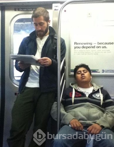 Metroda ünlü var
