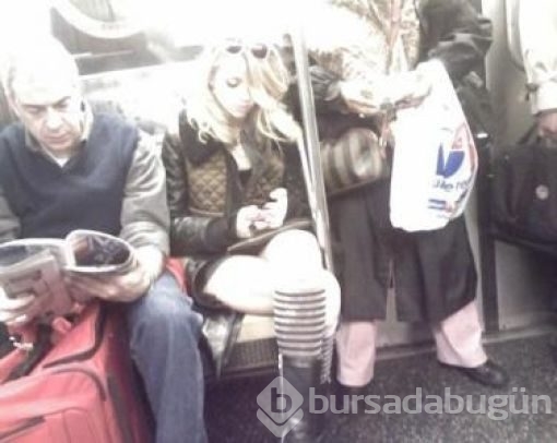Metroda ünlü var

