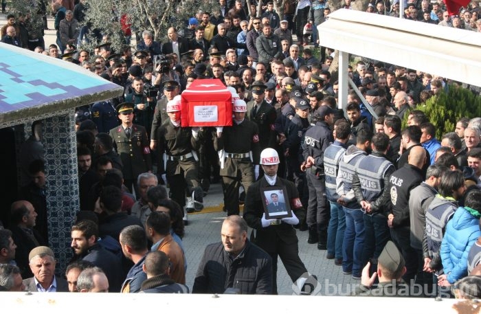 Bursa şehidini sonsuzluğa uğurladı!