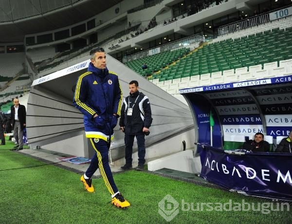 Bursaspor-Fenerbahçe maçında kareler...