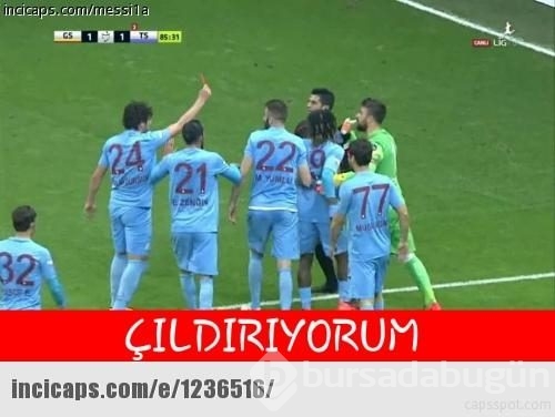 Galatasaray - Trabzonspor maçı caps'leri!