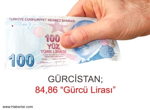 100 TL hangi ülkede ne kadar ediyor?