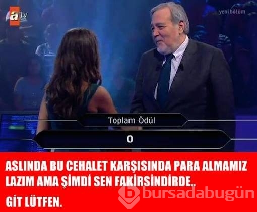 İlber Ortaylı'nın Kim Milyoner Olmak İster caps'leri