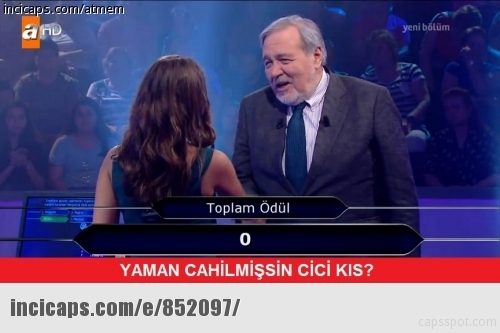 İlber Ortaylı'nın Kim Milyoner Olmak İster caps'leri