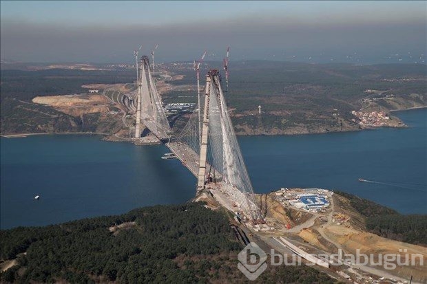 Üçüncü köprüde son 55 metre