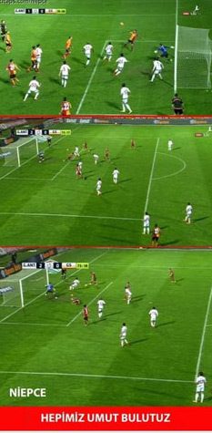Galatasaray - Gaziantepspor maçının ardından patlayan capsler