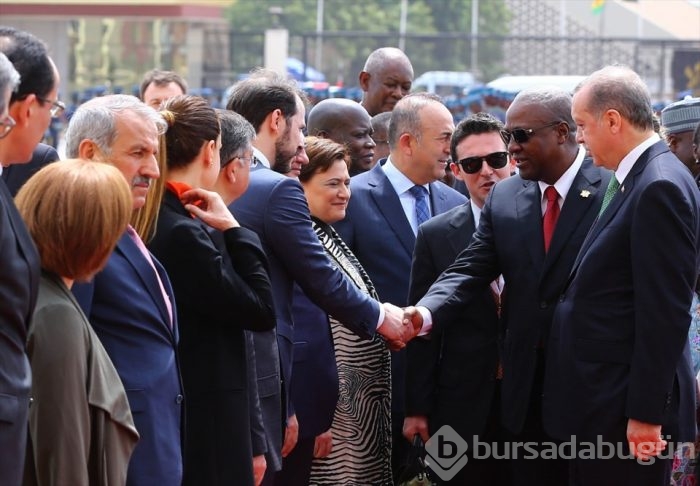 Cumhurbaşkanı Erdoğan Gana'da