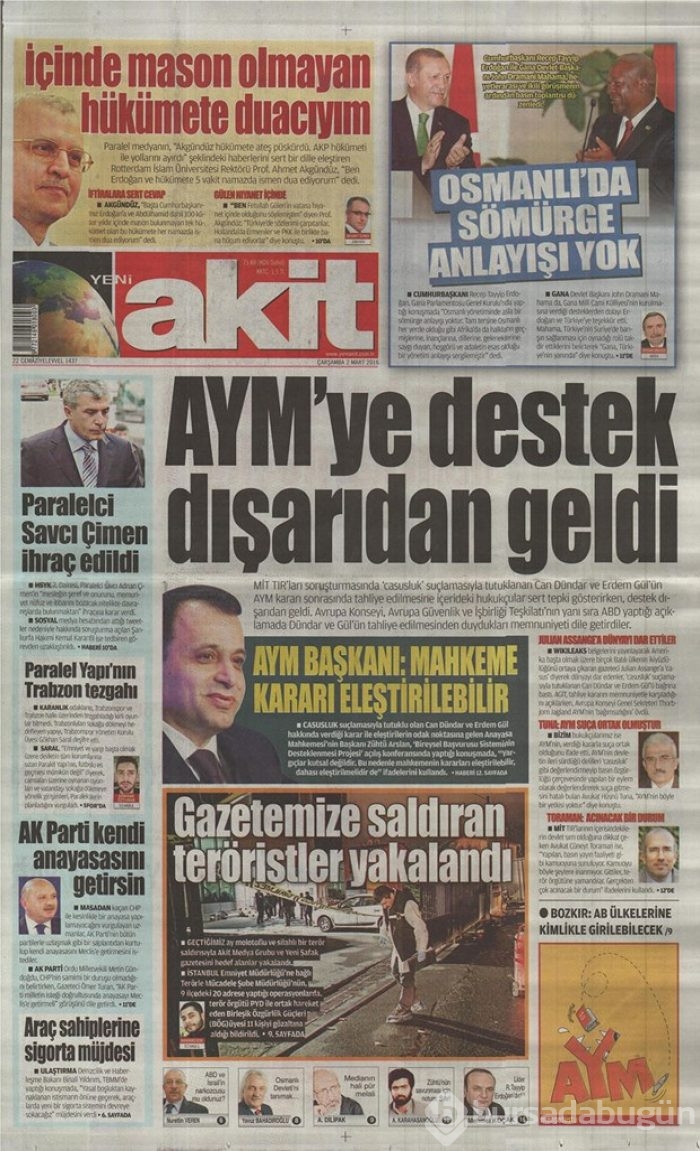 Günün gazete manşetleri - 2 Mart 2016