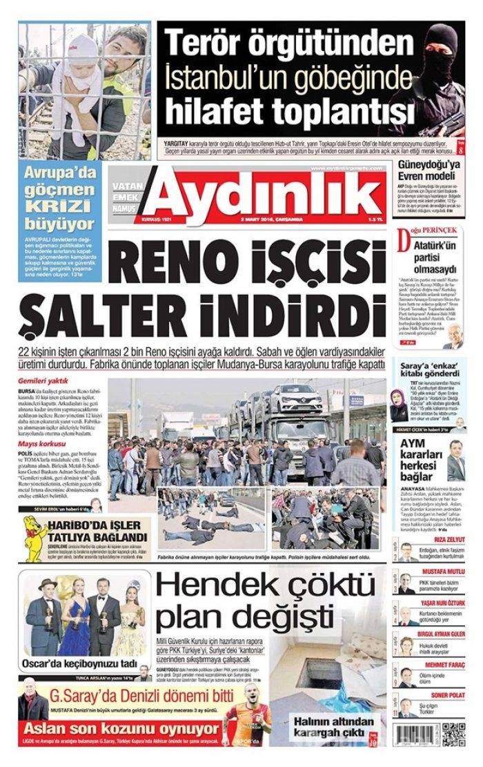 Günün gazete manşetleri - 2 Mart 2016