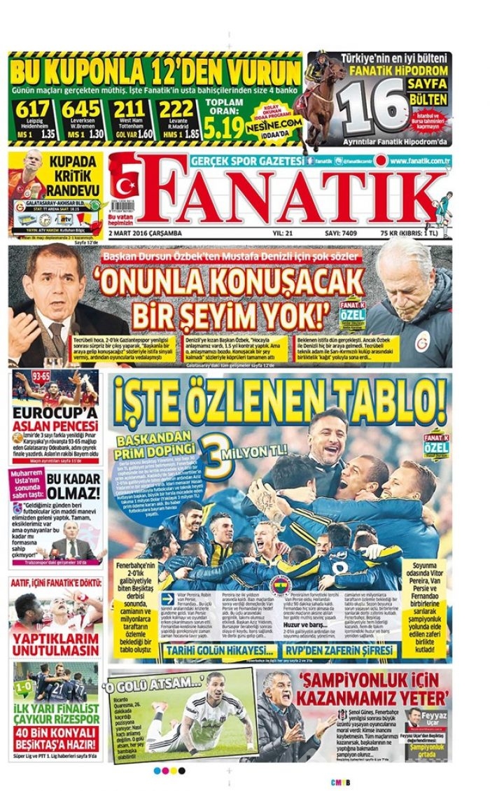 Günün gazete manşetleri - 2 Mart 2016