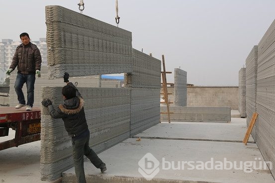 1 günde 10 tane ev yaptılar
