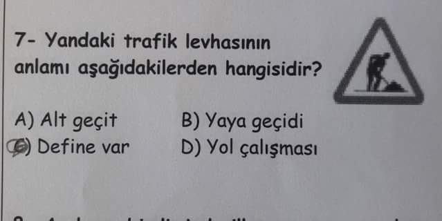 Yanlış ama tam puan alan öğrenci cevapları