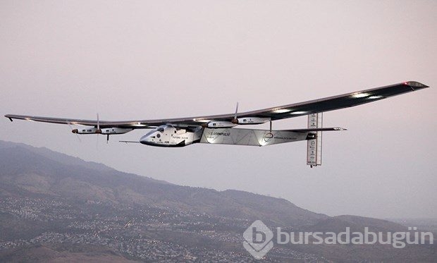 'Solar Impulse 2' test için havalandı