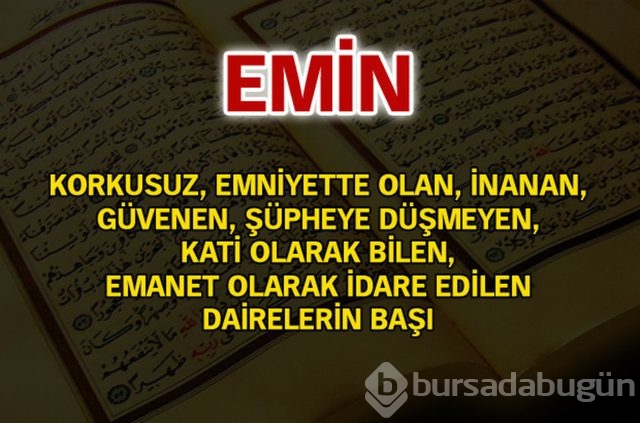 Kuran'da geçen isimler ve anlamları
