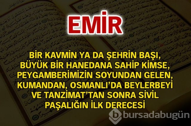 Kuran'da geçen isimler ve anlamları
