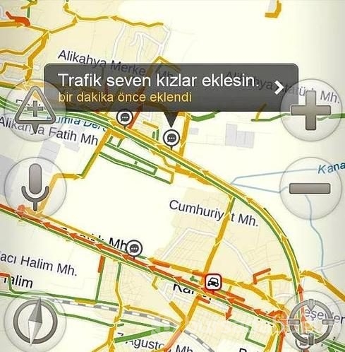 Navigasyona bırakılmış en komik trafik yorumları